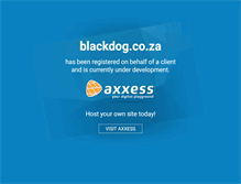 Tablet Screenshot of blackdog.co.za
